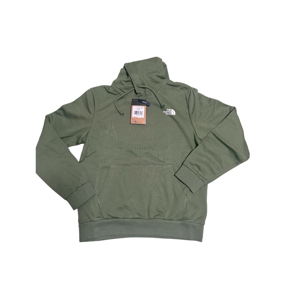 The North Face Men's Medium Evolution Box NSE Hoodie Bark Mist Green Pullover NW